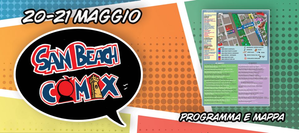 San Beach Comix 2107: Programma e Mappa