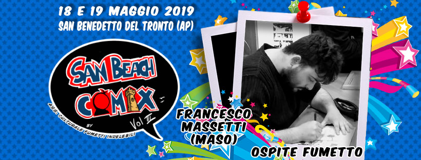 Ospite Fumetto San Beach Comix 2019: Francesco "Maso" Massetti